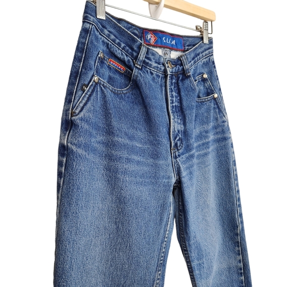 Posted Slim Vintage Denim Blue Jeans High Waisted Women's Size 6 Size 27 - Picture 2 of 12